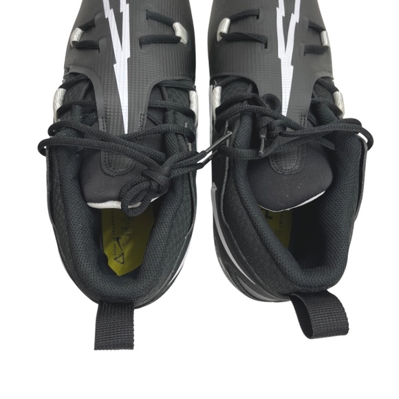 NEW! Nike Alpha Menace Pro 3 Football Cleats Black & White Men’s 12 - Picture 7 of 15
